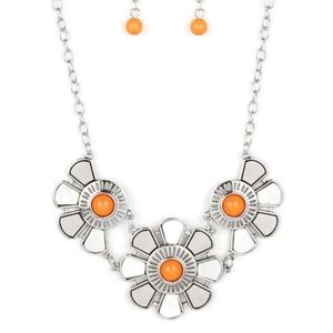 Aquatic Garden Orange Necklace 🍊